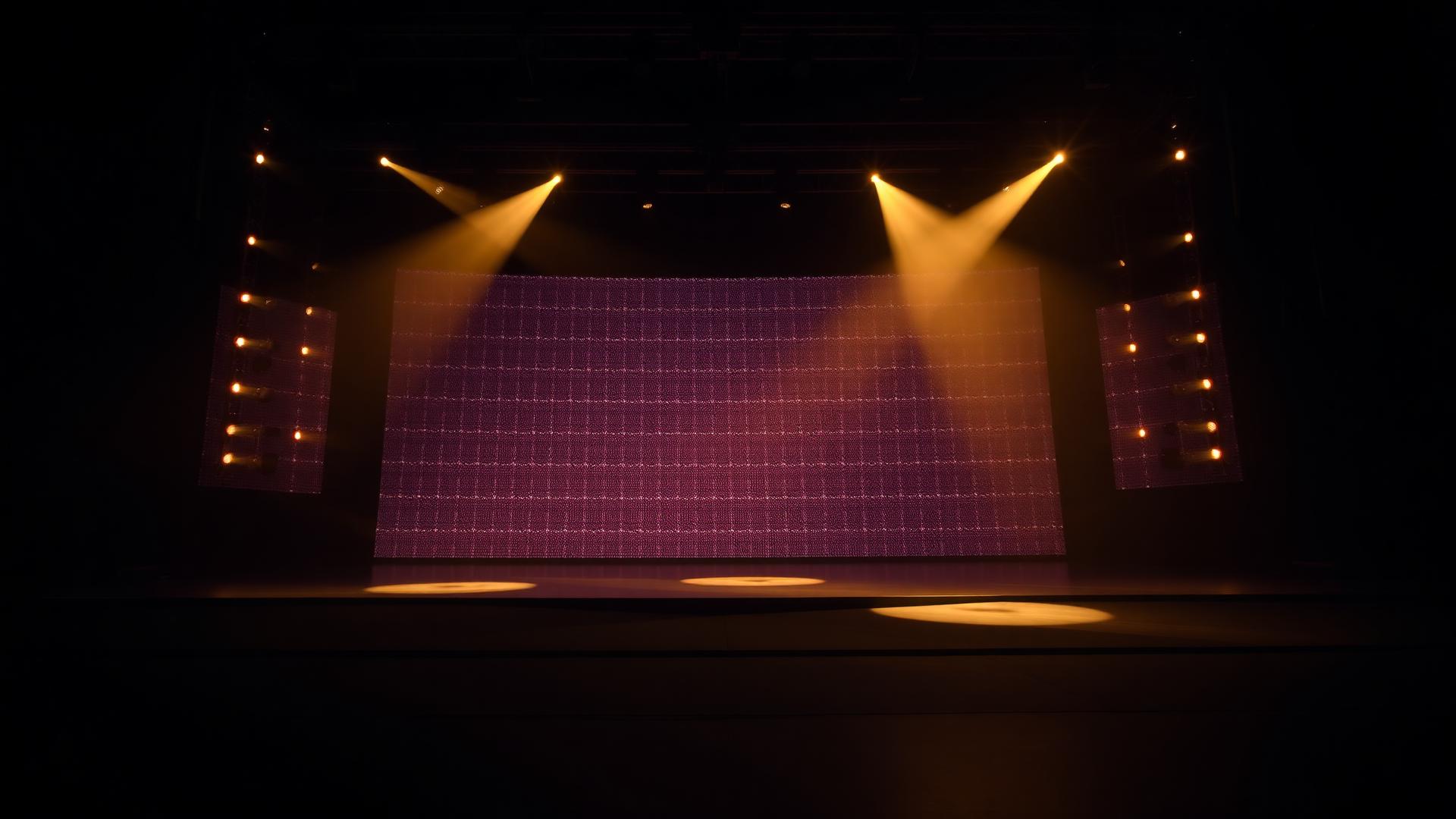 Momentum's concert stage before the show begins